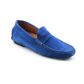 The Avola driving loafer in cobalt blue suede.