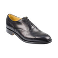 The Harris half brogue in black calf.