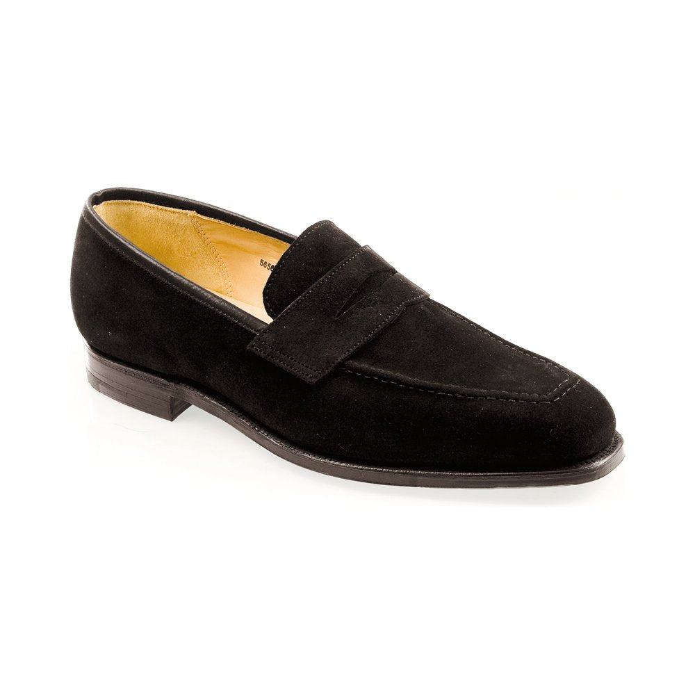 The Somerset loafer in black suede.